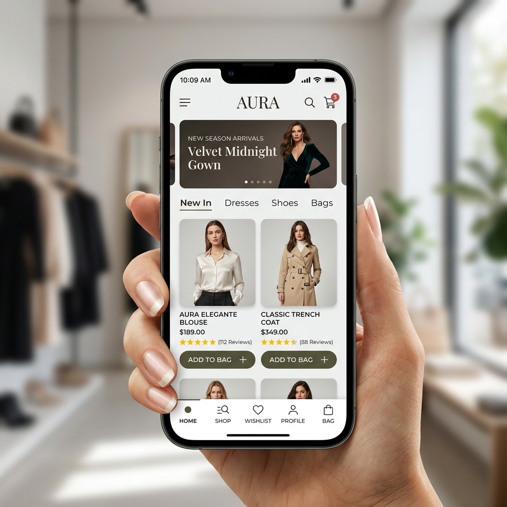 Premium E-commerce Mobile UI Design